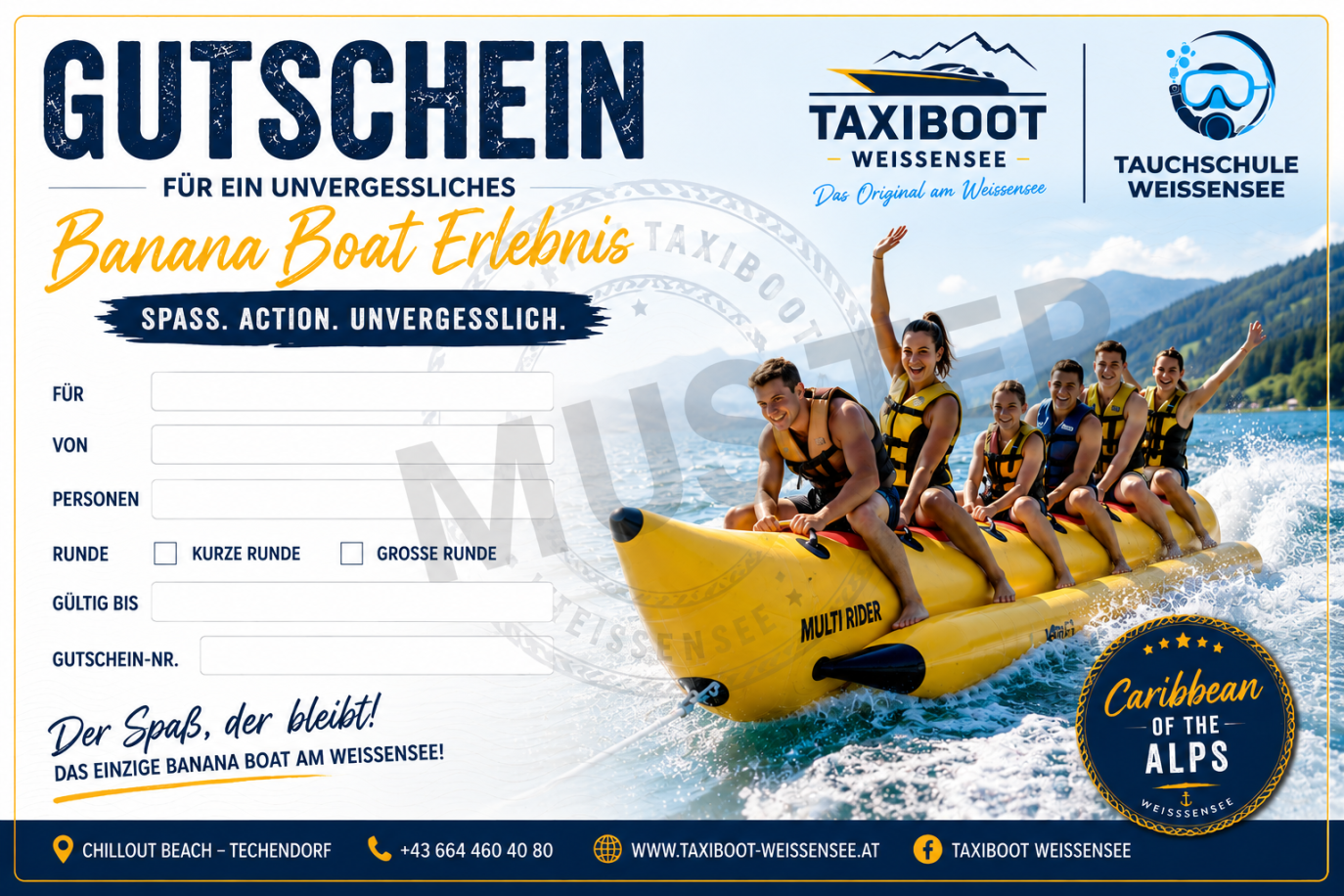 Gutschein für Banana Boat